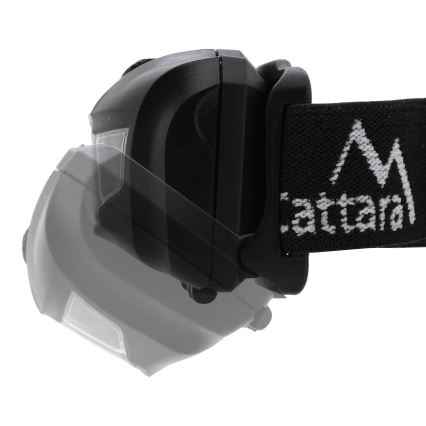 LED Headlamp with red light LED/3W/3xAAA IP44 black