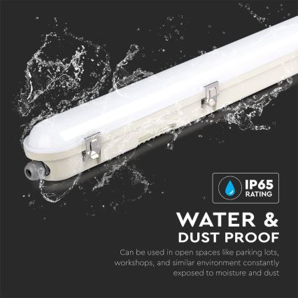 LED Heavy-duty fluorescent light with emergency module EMERGENCY LED/48W/230V 4000K 150cm IP65