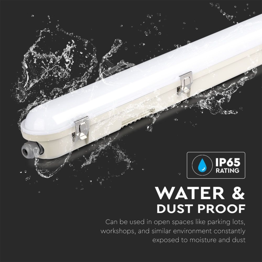 LED Heavy-duty fluorescent light with emergency module EMERGENCY LED/48W/230V 4000K 150cm IP65