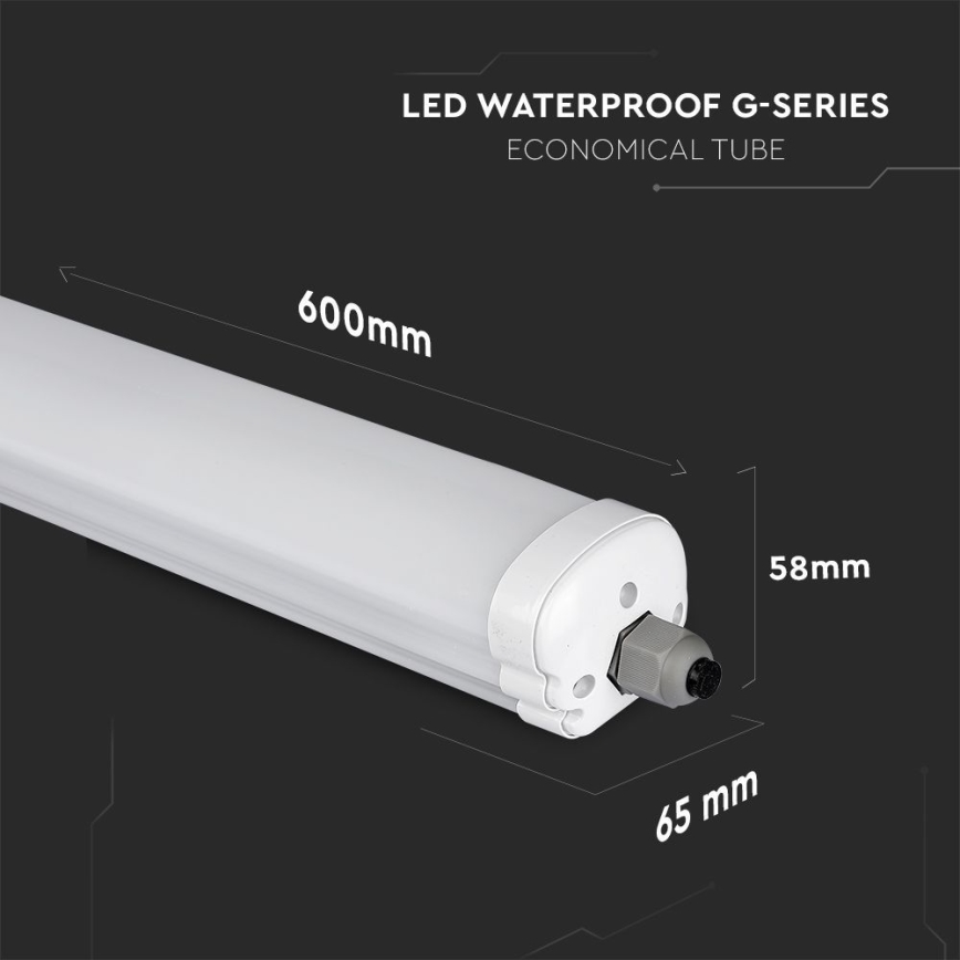 LED Heavy-duty fluorescent light G-SERIES LED/18W/230V 6500K IP65 60 cm