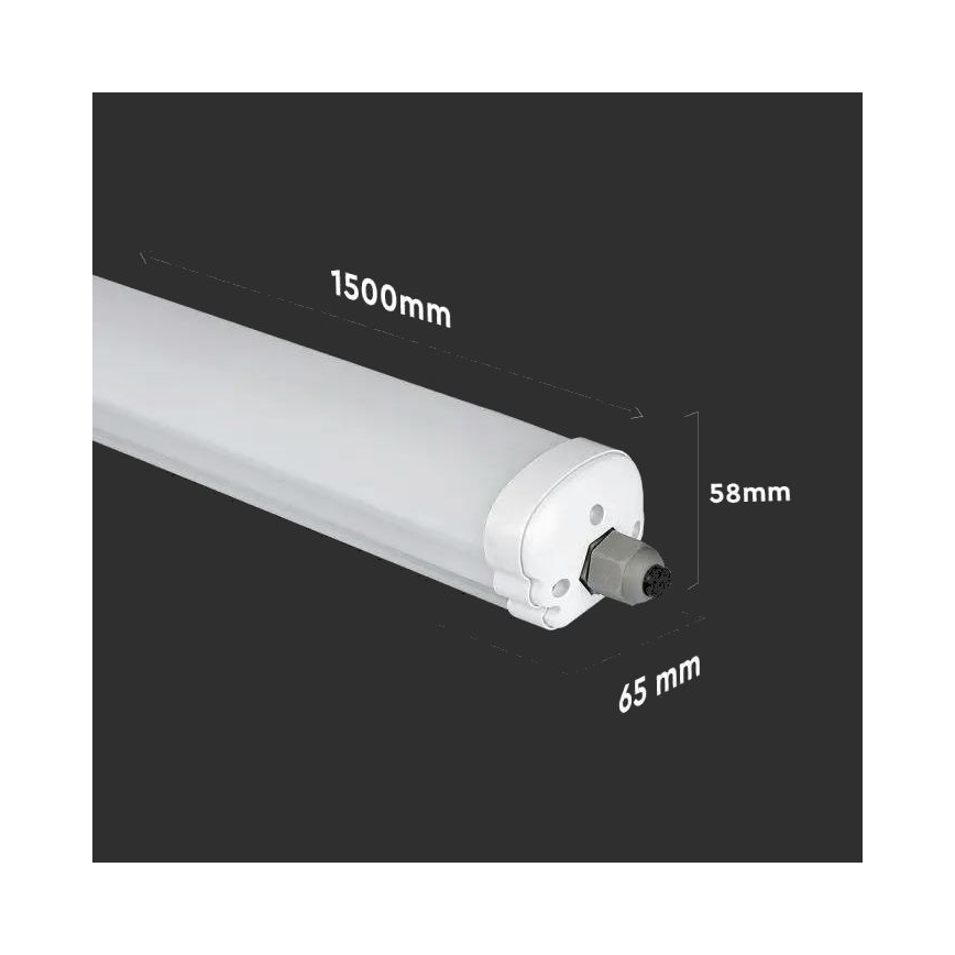 LED Heavy-duty fluorescent light G-SERIES LED/48W/230V 4000K 150cm IP65