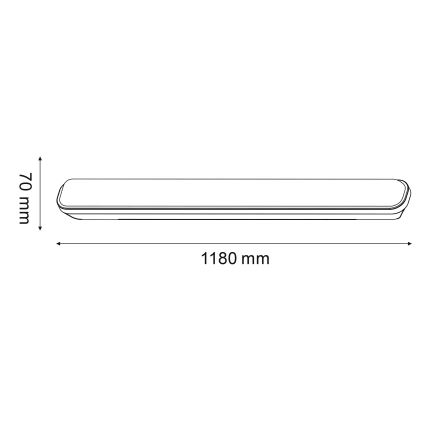 LED Heavy-duty fluorescent light LED/20W/230V IP65