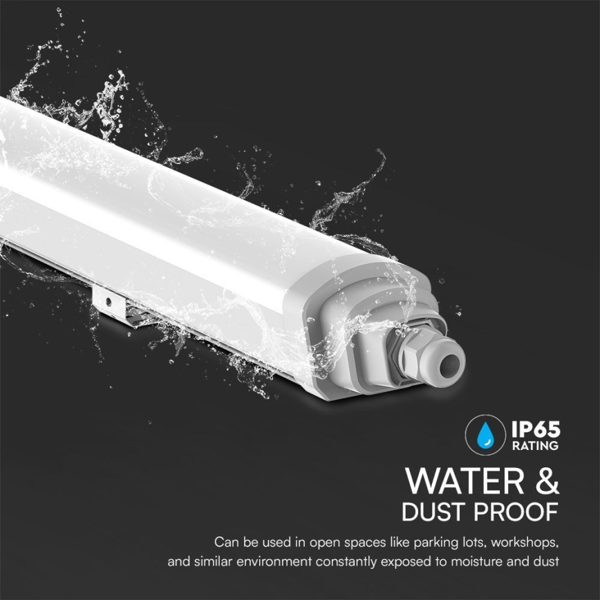 LED Heavy-duty fluorescent light SAMSUNG CHIP LED/18W/230V 4000K IP65 60 cm