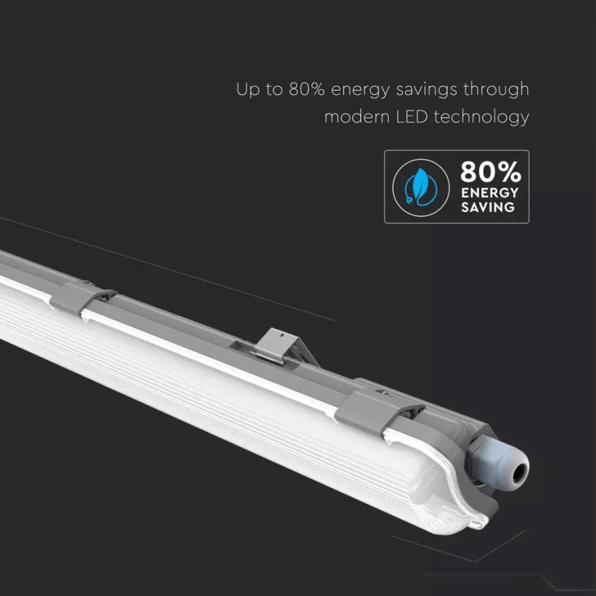 LED Heavy-duty fluorescent light T8 1xG13/18W/230V 6400K 120cm IP65