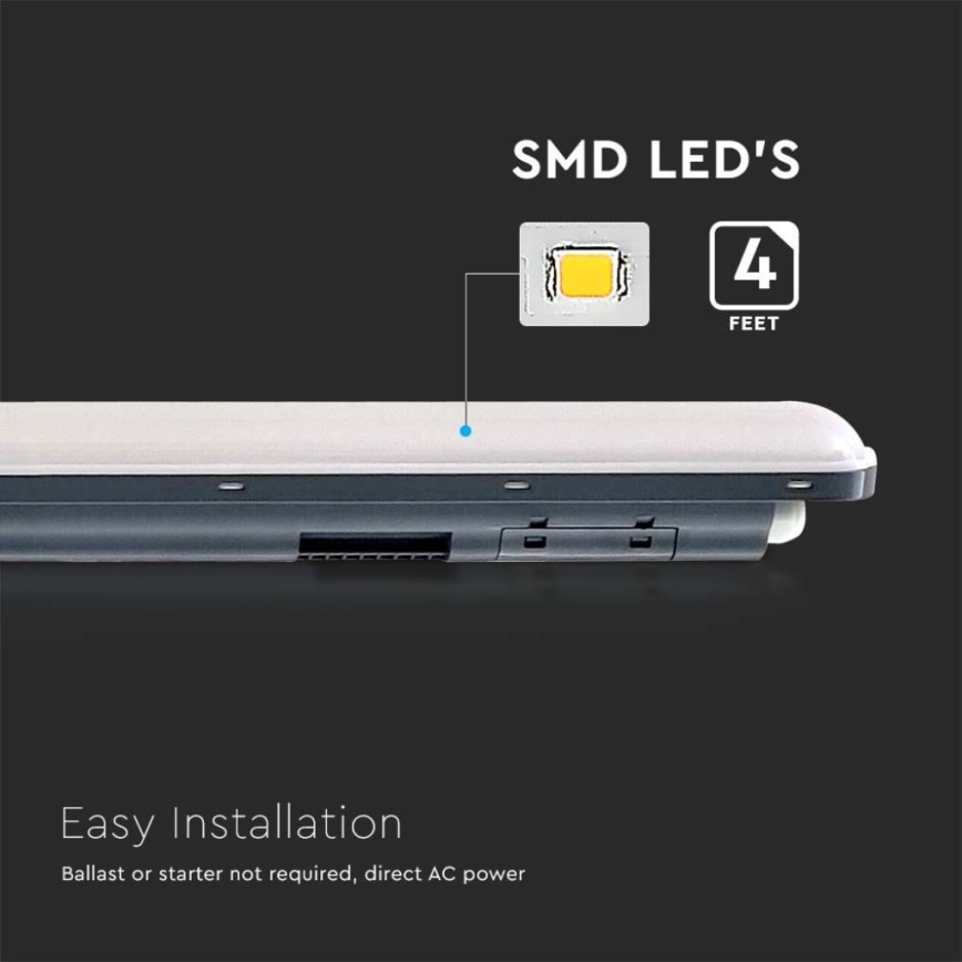 LED Heavy-duty fluorescent light X-SERIES LED/36W/230V 6500K IP65 120 cm