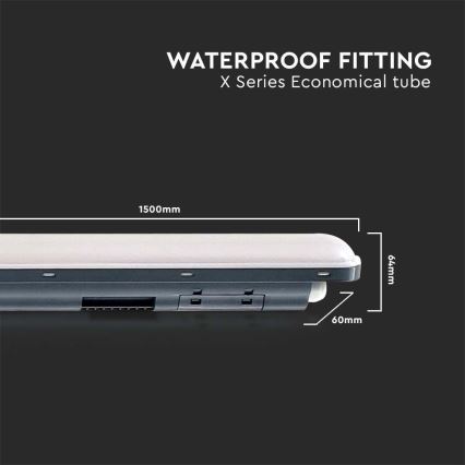 LED Heavy-duty fluorescent light X-SERIES LED/48W/230V 6500K 150 cm IP65