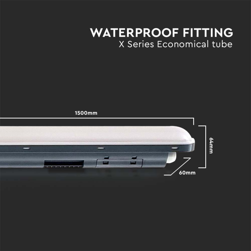 LED Heavy-duty fluorescent light X-SERIES LED/48W/230V 6500K 150 cm IP65