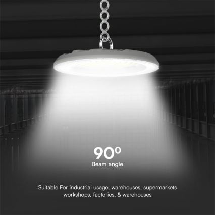 LED Heavy-duty light High Bay LED/100W/230V 3000/4000/6500K IP65 ø 23,5 cm