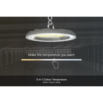 LED Heavy-duty light High Bay LED/100W/230V 3000/4000/6500K IP65 ø 23,5 cm