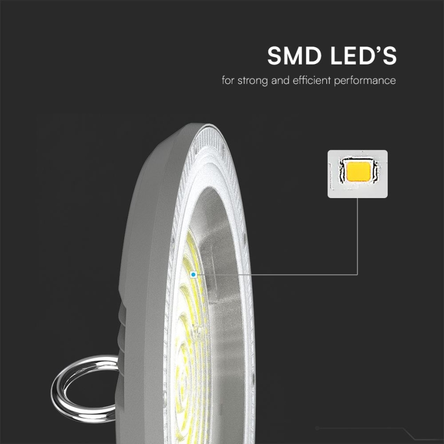 LED Heavy-duty light High Bay LED/100W/230V 3000/4000/6500K IP65 ø 23,5 cm