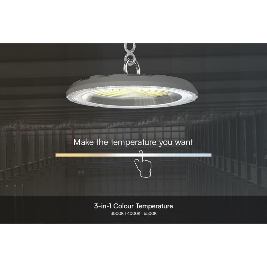 LED Heavy-duty light High Bay LED/150W/230V 3000/4000/6500K IP65 ø 27,7 cm
