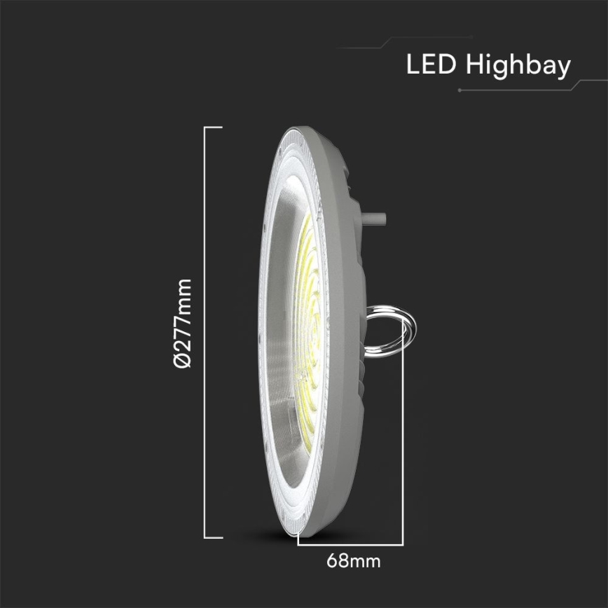 LED Heavy-duty light High Bay LED/150W/230V 3000/4000/6500K IP65 ø 27,7 cm