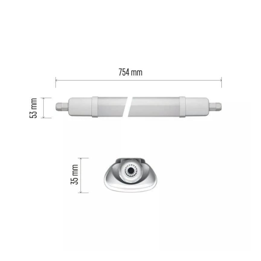 LED Heavy-duty light LED/18W/230V IP65 4000K