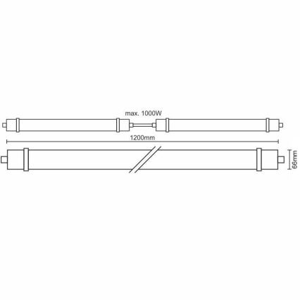 LED Heavy-duty light LED/40W/180-265V IP65