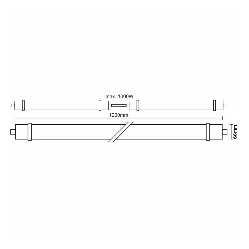 LED Heavy-duty light LED/40W/180-265V IP65