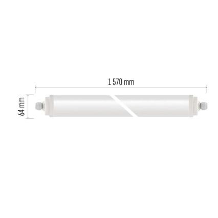LED Heavy-duty light LED/51W/230V IP65 4000K 157 cm