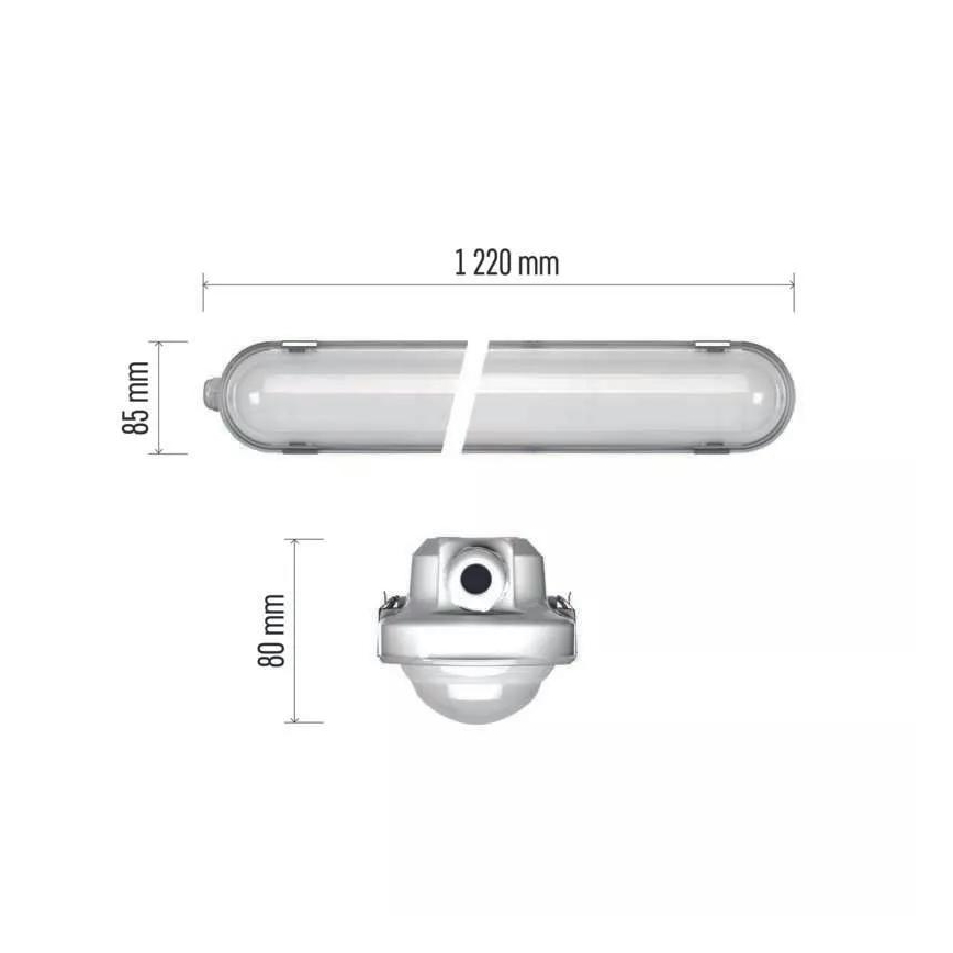 LED Heavy-duty light with emergency module EMERGENCY LED/40W/230V 4000K 122 cm IP66