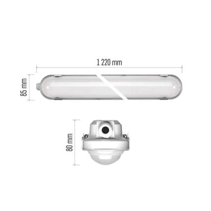 LED Dimmable heavy-duty light with emergency module MISTY LED/32/40/48/54W/230V 4000/6500K IP66