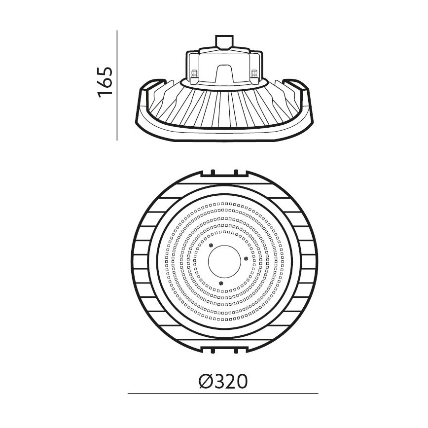 LED Dimmable technical heavy-duty light NINA HIGHBAY LED/200W/230V 4000K IP65