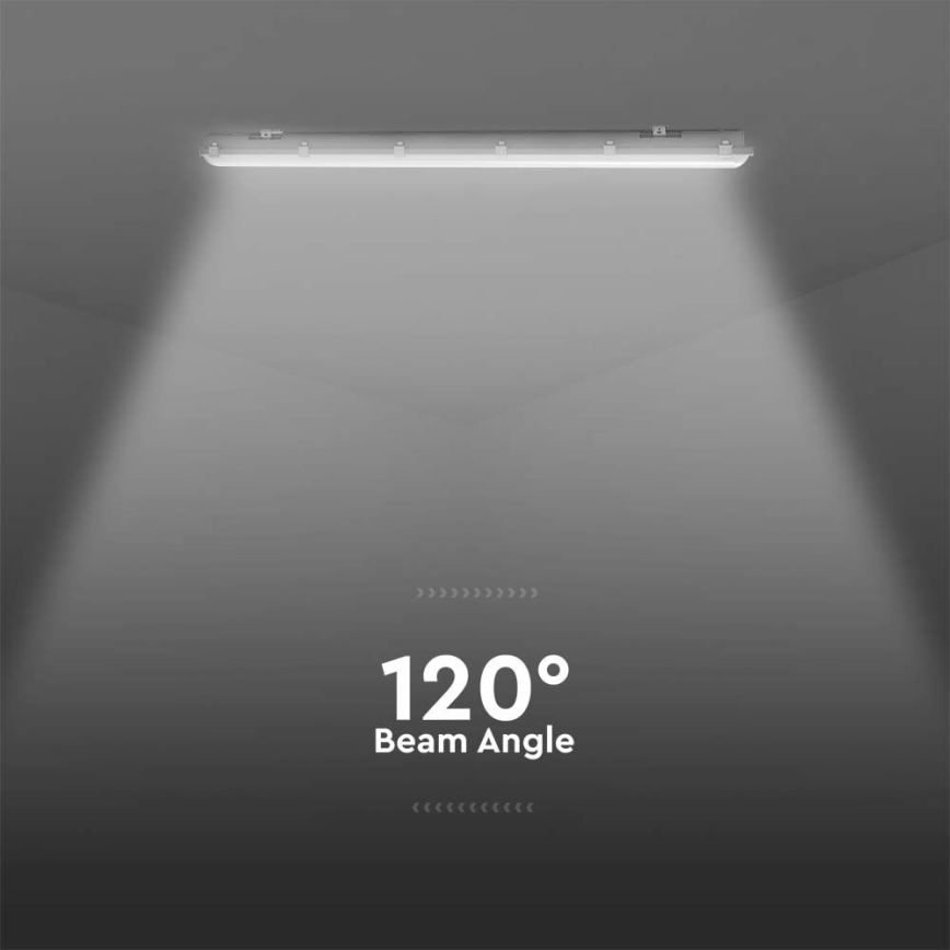 LED Technical Batten Light with Motion and Dusk Sensor LED/36W/230V 6500K IP65 120 cm