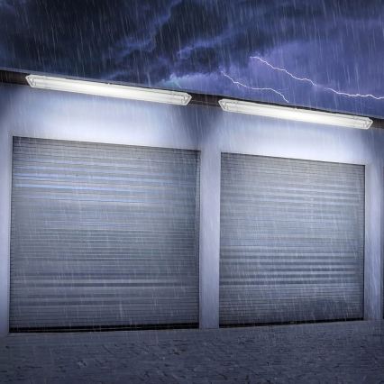 LED Industrial T8 Batten Light, 2x G13, 20W, 230V, 6500K, 120 cm, IP65, White