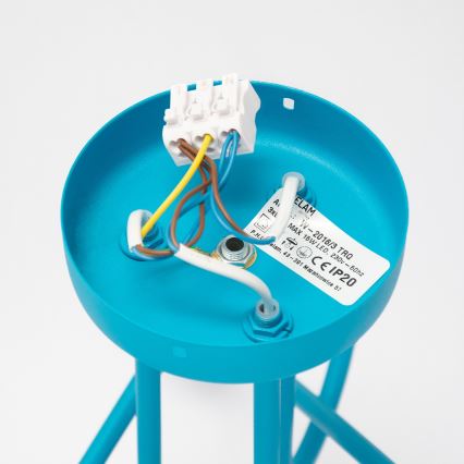 LED Kids' Flush-Mount Chandelier OXFORD 3xE27/15W/230V Blue