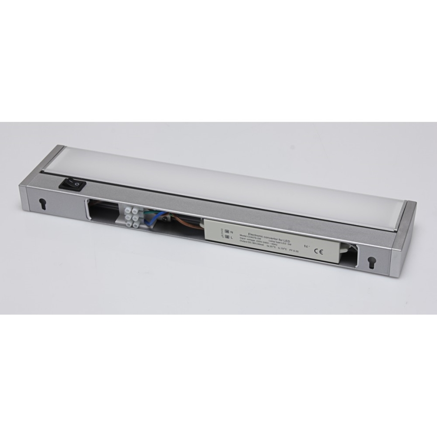 LED Kitchen under cabinet light LED/5W/230V silver