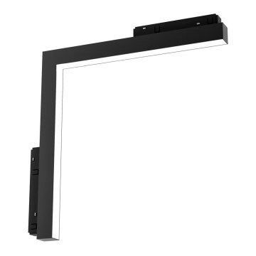 LED Light for rail system MAGNETIC TRACK L-DOWN LED/24W/48V 3000K black