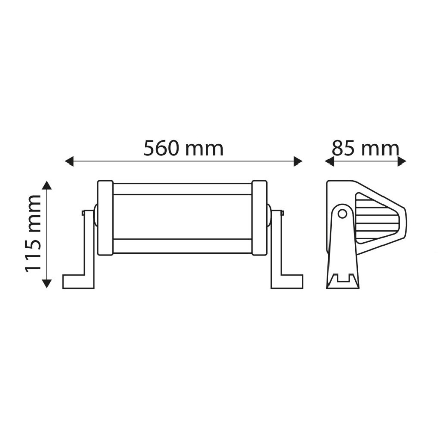 LED Light ramp of a car SLIM LED/120W/10-30V IP67 6000K