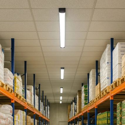 LED Linear Batten Light LED/50W/230V 4000K 150 cm Black