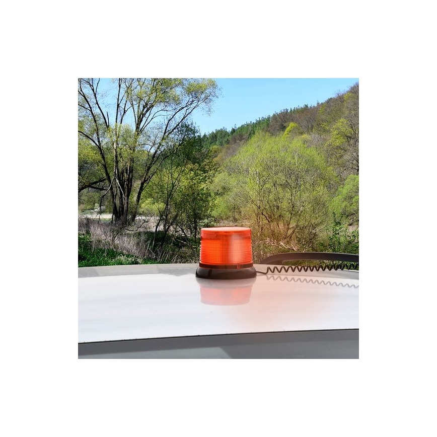 LED Magnet warning beacon LED/20W/12-24V orange