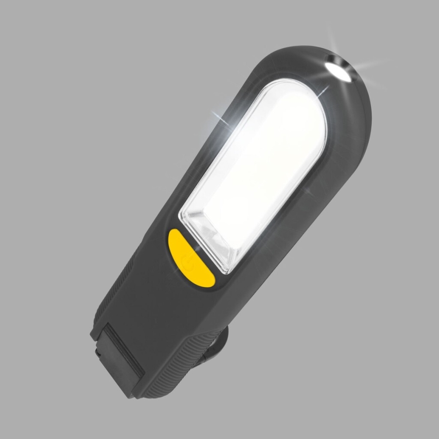 LED Magnetic flashlight LED/3W/3xAAA