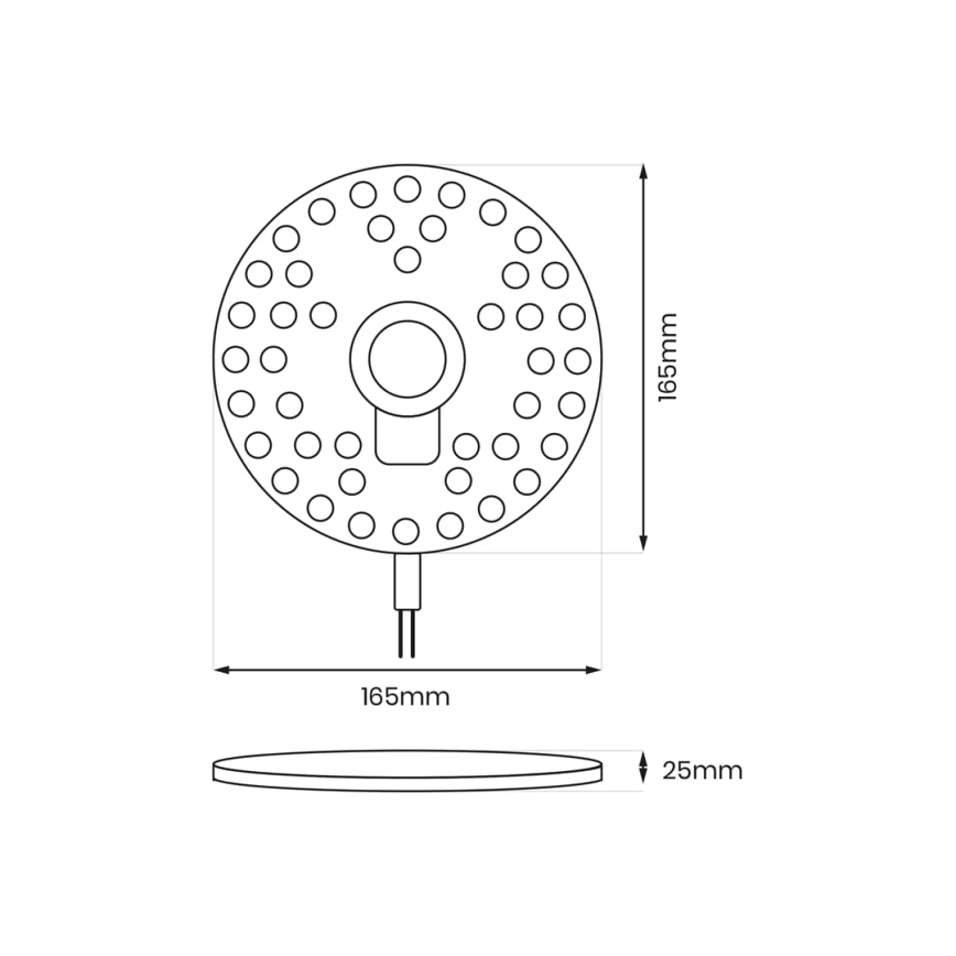LED Magnetic module LED/20W/230V d. 16,5 cm 3000K