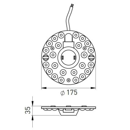 LED Magnetic module LED/24W/230V d. 17,5 cm 2700/3000/4000/5000/6500K
