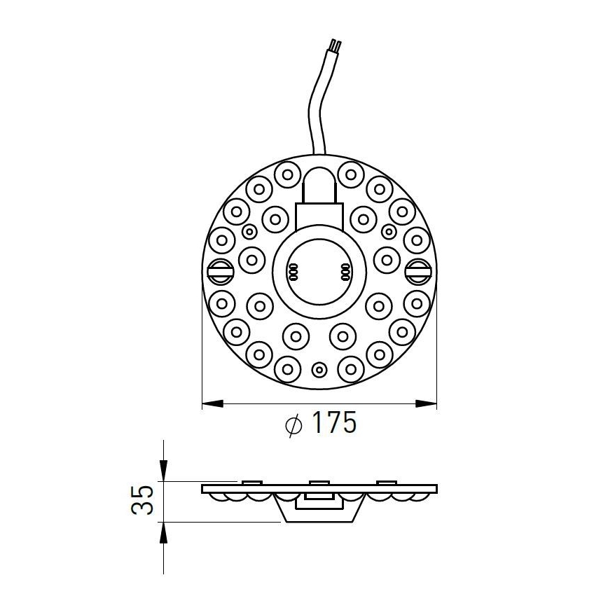 LED Magnetic module LED/24W/230V d. 17,5 cm 2700/3000/4000/5000/6500K