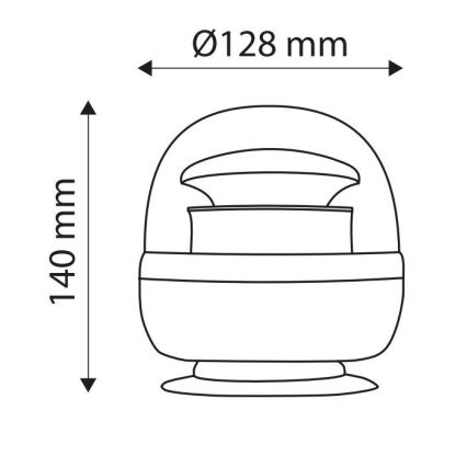 LED Magnetic warning beacon LIGHT LED SMD 2835/12-24V