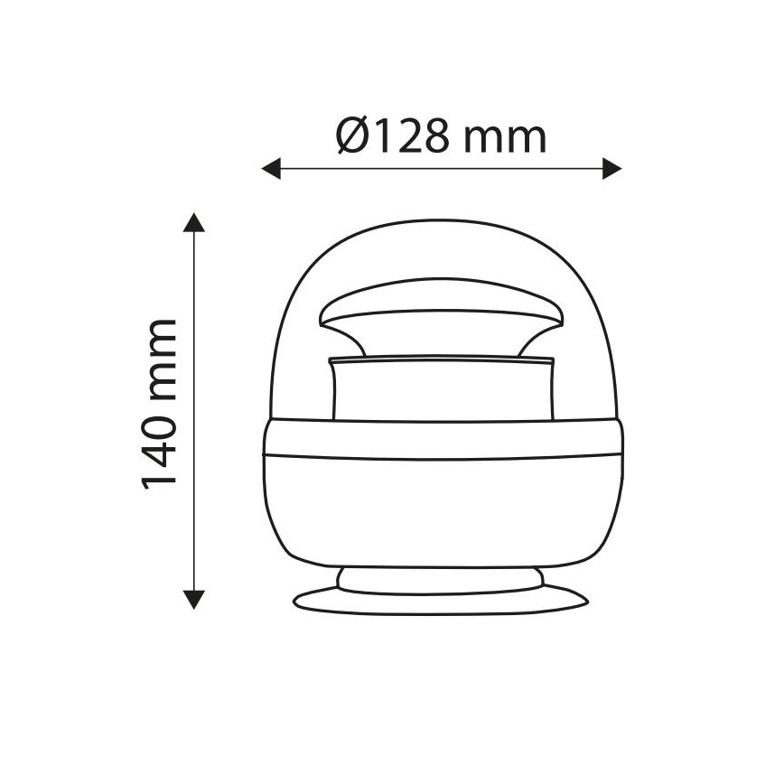 LED Magnetic warning beacon LIGHT LED SMD 2835/12-24V