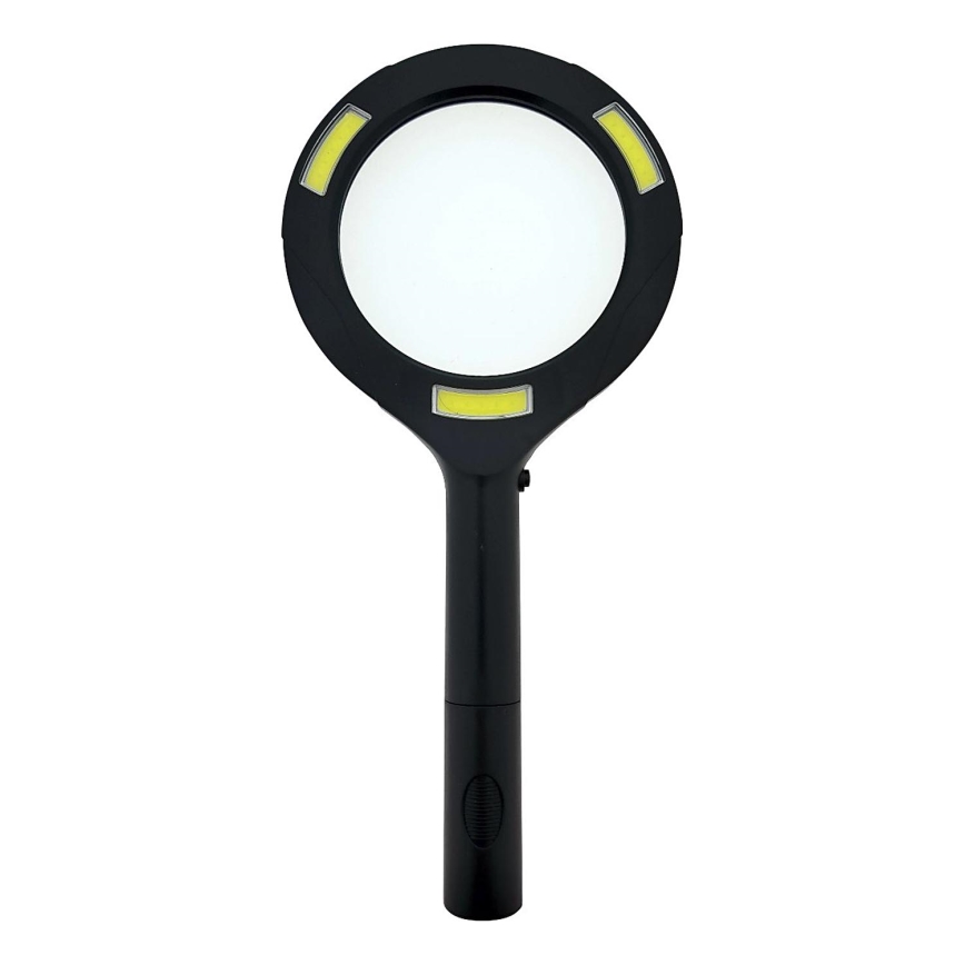 LED Magnifier 3× with LED backlight/3W/2xAA IP22
