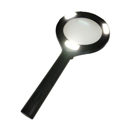 LED Magnifier 3× with LED backlight/3W/2xAA IP22