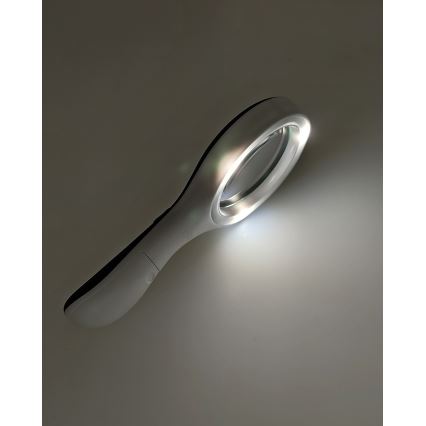 LED Magnifier 3×ZOOM with LED illumination/3W/2xAAA IP22
