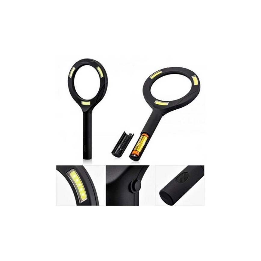 LED Magnifier 5×ZOOM with a backlight LED/3W/2xAA IP44