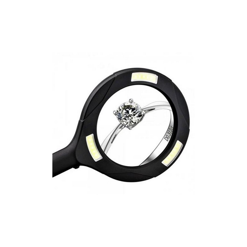 LED Magnifier 5×ZOOM with a backlight LED/3W/2xAA IP44
