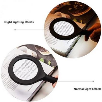 LED Magnifying glass 5×ZOOM with a backlit LED/3W IP44