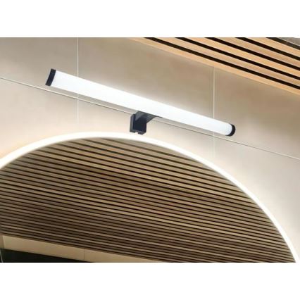 LED Mirror Light for Bathroom, 10W, 230V, 45 cm, IP44, Black