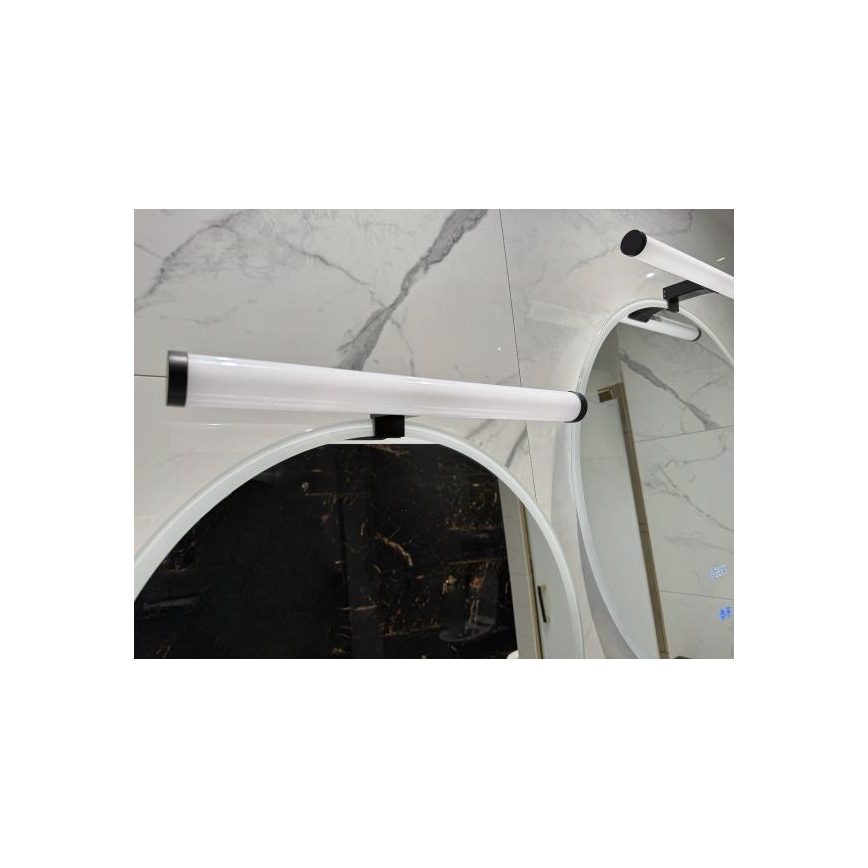 LED Mirror Light for Bathroom, 10W, 230V, 45 cm, IP44, Black