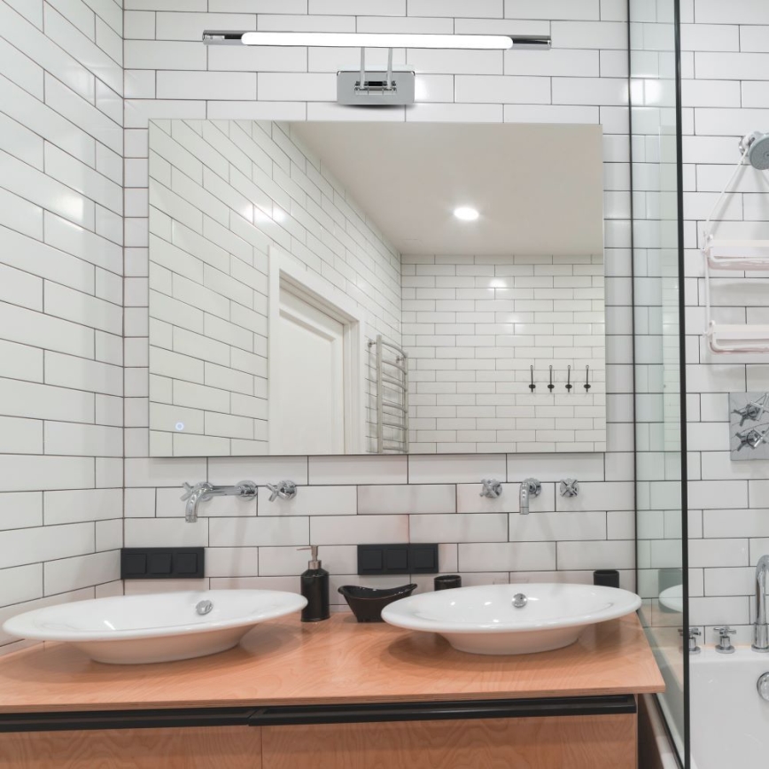 LED Mirror lighting LED/9W/230V 3000K 50cm shiny chrome