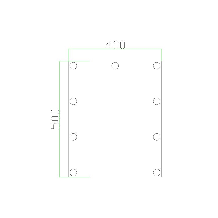 LED Mirror with light 9xLED/1W/230V 3000/4000/6000K 50x40 cm IP44