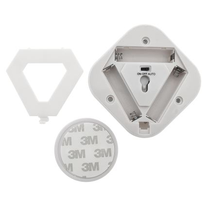 LED Night Light with Sensor LED/0.5W/4.5V 3xAAA White