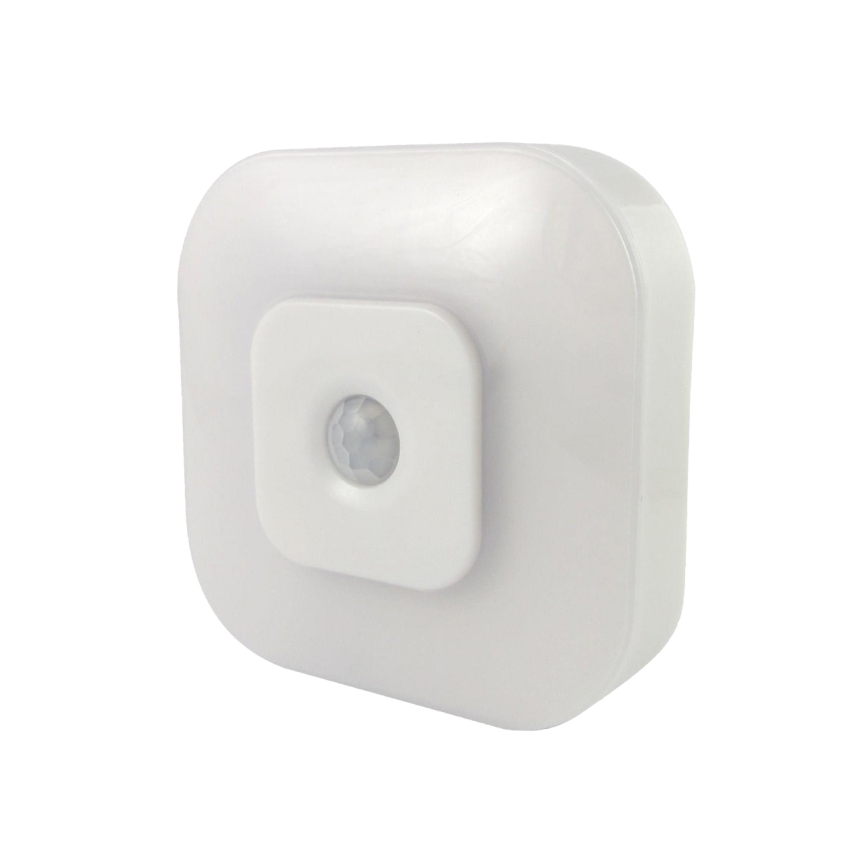 LED Night Light with Sensor LED/0.5W/4.5V 3xAAA White