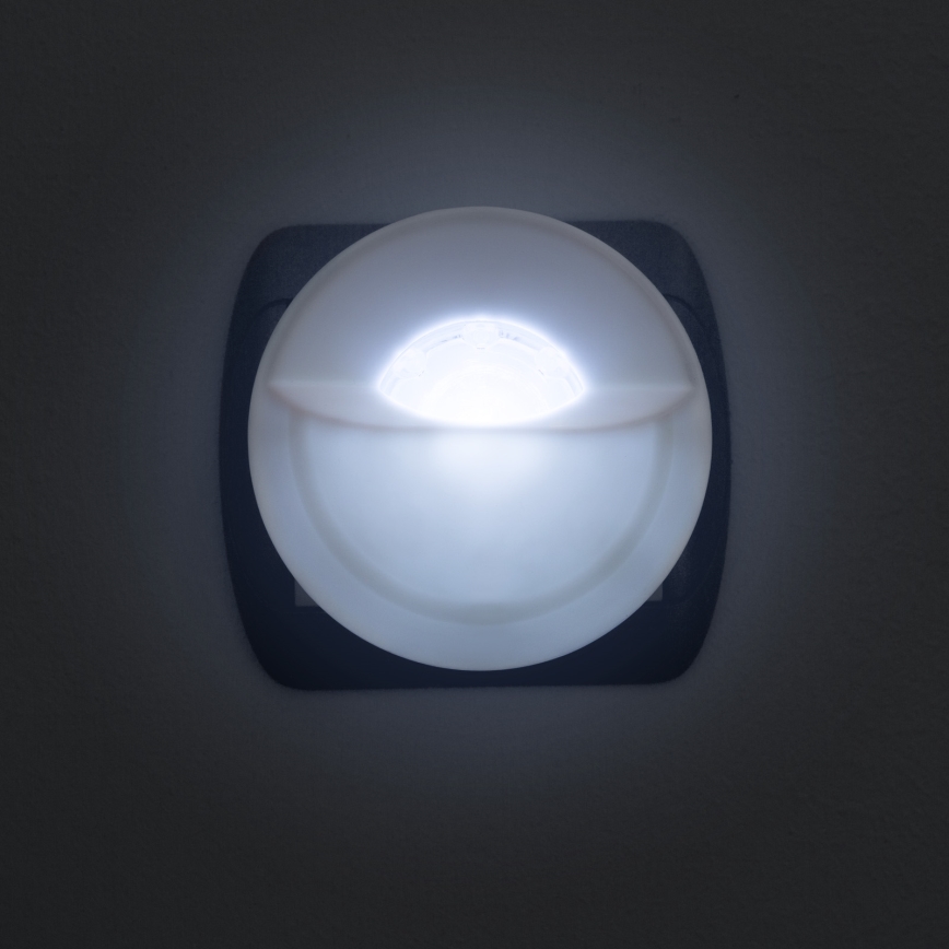 LED Orientation socket light with sensor LED/1W/230V 6000K
